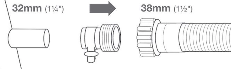 Intex adapter B til sammenkobling af poolslanger 32/38 mm (2 stk.)