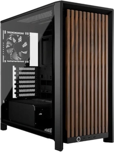 Corsair frame 4000d wood rs sort/valnød