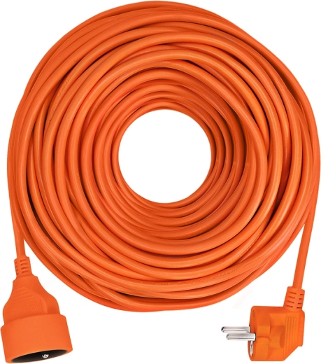 Solight forlængerledning med kobling, 1 stikkontakt, 40 m, 3 × 1,5 mm², orange