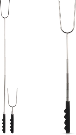 Teleskopisk grillgaffel 24–72 cm i rustfrit stål