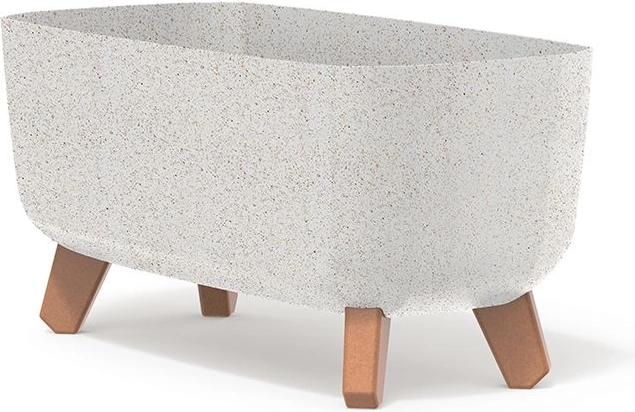 Blomsterkasse Gracia Case Eco Wood 39 cm hvid