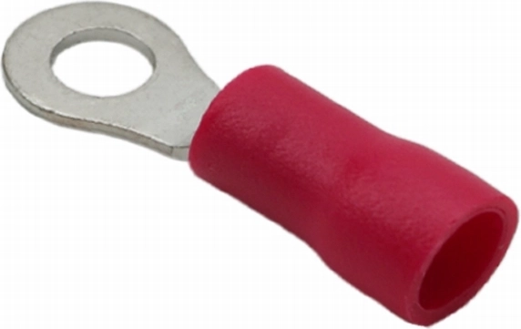 Isoleret kabelsko 4,3/1,7 mm rød