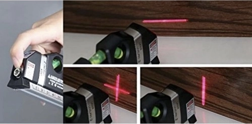 Rød laser til lodret og vandret linje