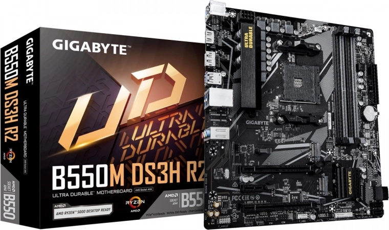 Gigabyte B550M DS3H R2 – microATX bundkort med AMD B550, HDMI/DP