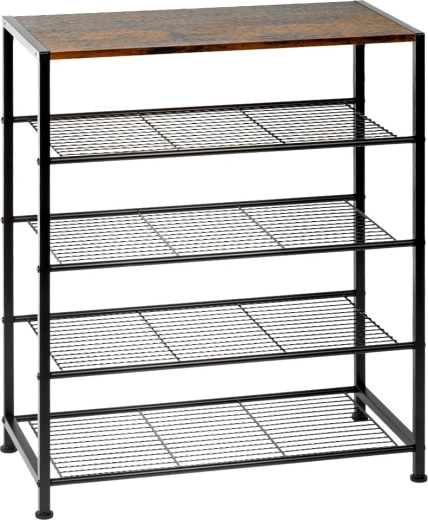 Robust metalkonstruktion i sort