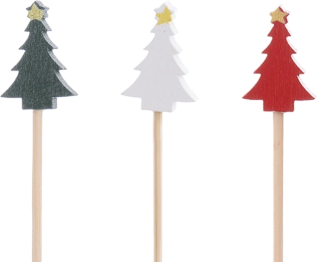 Festligt design med farverige juletræer