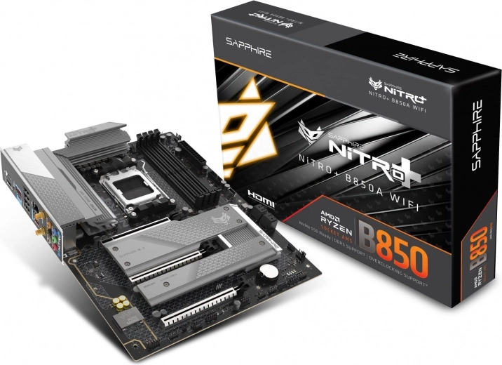 Sapphire Nitro+ B850A WiFi 7-bundkort