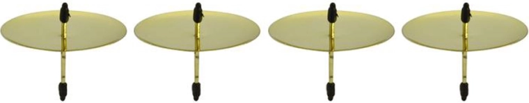 Lysestageholder til adventskrans, guld, 6 cm (4 stk.)