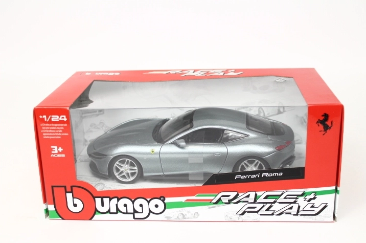 Bburago Ferrari Roma grå bilmodel i målestok 1:24