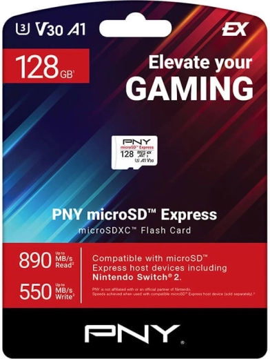 PNY microSD Express-kort 128 GB - 1 stk.