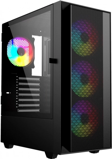 Computer kabinet midi tower Fornax 4000 ARGB sort