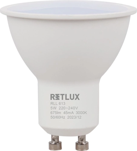 LED-reflektorpære RETLUX GU10 5 W varm hvid