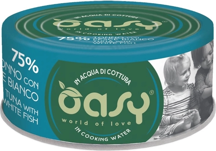 Oasy More Love tun med hvid fisk 70 g