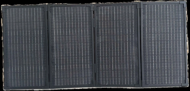 Sammenklappeligt solpanel for nem transport