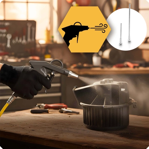 Kraftig luftblæsning til rengøring