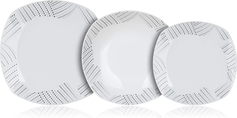 Elegant kvadratisk form med diskret dekoration