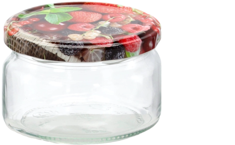 Glas 250 ml med skruelåg fi 82 (pakke med 8 stk.)