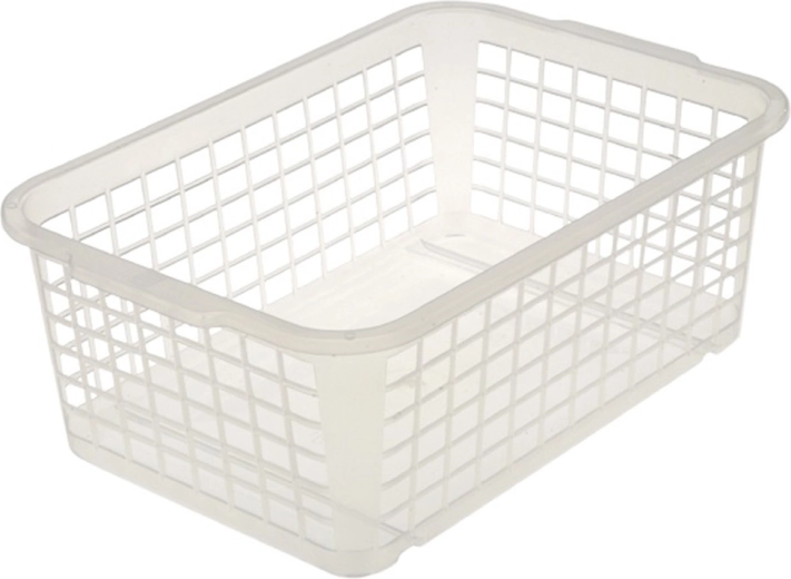 Stabelbar plastkurv KEEEPER, transparent, 30 × 20 × 11 cm