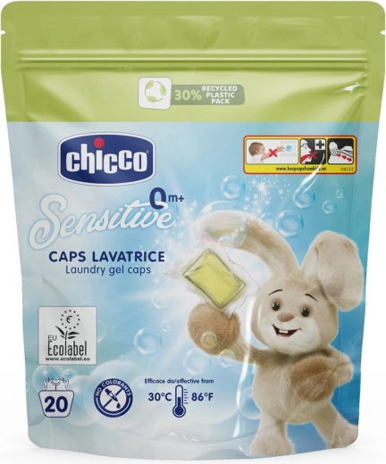 Chicco Baby Sensitive-vaskekapsler til babytøj 20 stk.