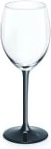 Rødvinsglas 330 ml med sort stilk