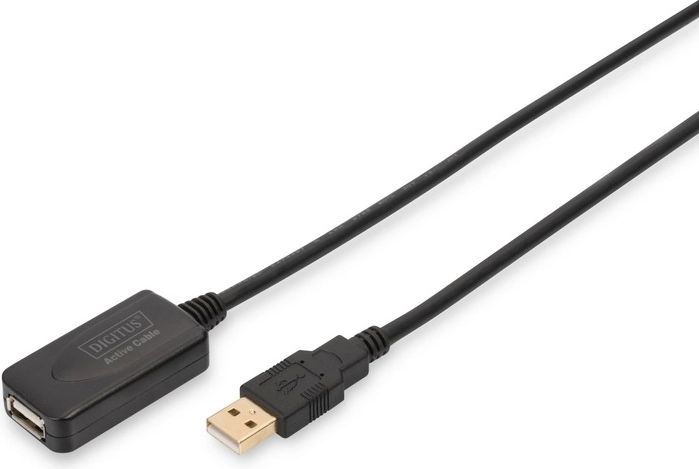 Aktiv USB 2.0 forlængerkabel 5m