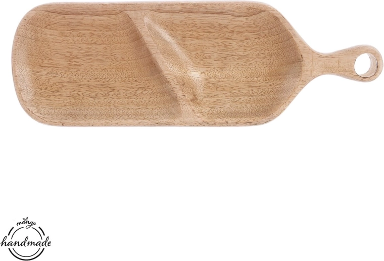 Opdelt serveringsbakke i mangotræ 40,5 × 14 cm