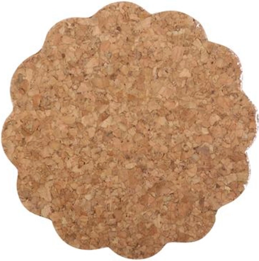Korkunderlag TORO blomst, 6 stk., 9,5 cm