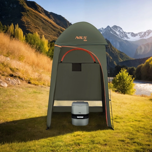 Privatliv og plads til brusebad, omklædning og toilet