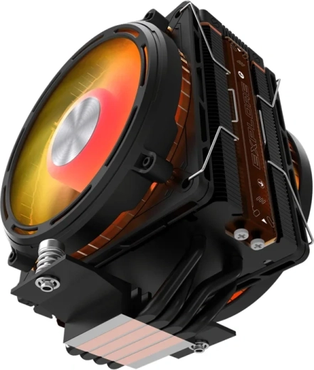 Kraftig varmeafledning med 4× heatpipe