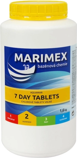 Marimex 7-dages klortabletter til pool 1,6 kg