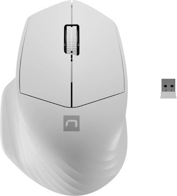 Trådløs mus Siskin 2 1600 DPI Bluetooth 5.0 + 2,4 GHz – Hvid