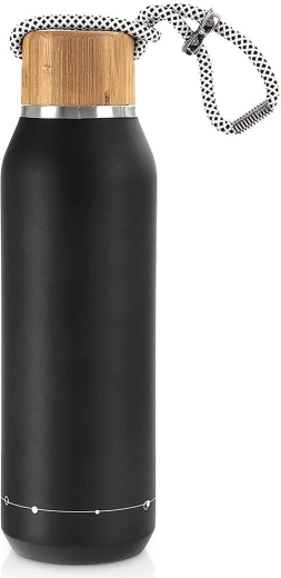 Termoflaske i rustfrit stål Orion, sort, 580 ml