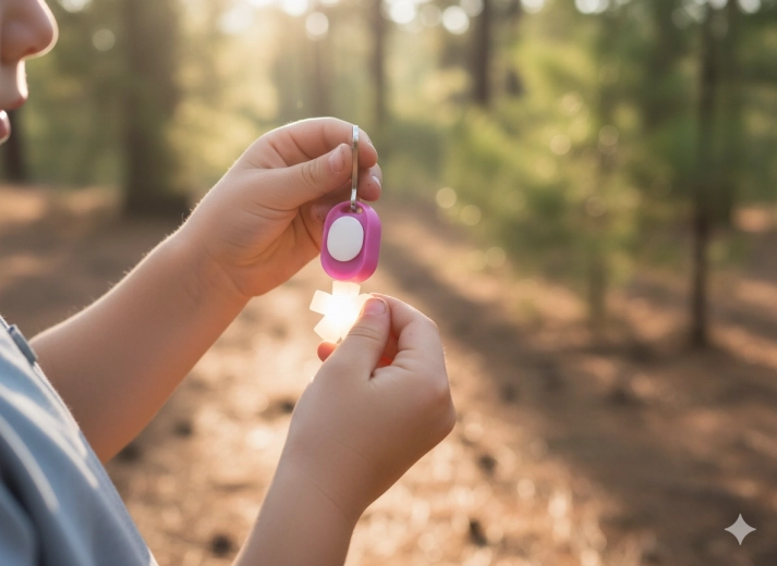 Farvemix og batterier i pakken