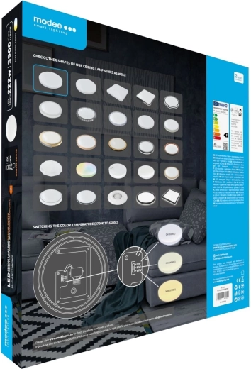 Valg af lysfarve 3CCT (2700–6500 K)