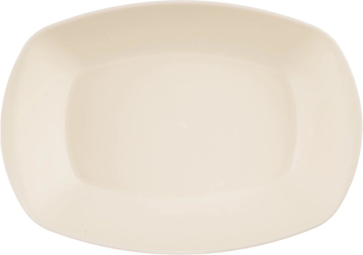 Serveringsfad Sandy ovalt 25 × 15,5 cm cremefarvet