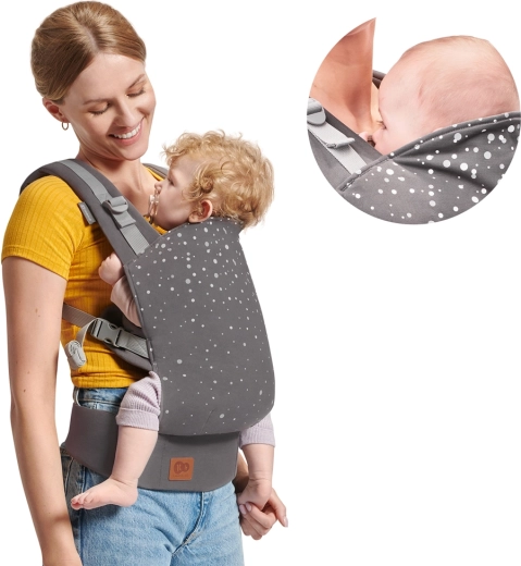 Ergonomisk M-position og støtte til hovedet