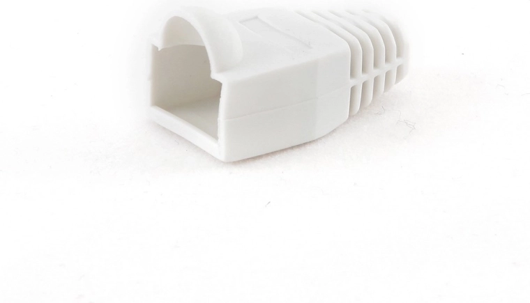 Hvid beskyttelseshætte til RJ45-stik - 100 stk.