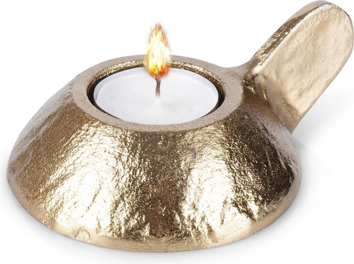 Guld aluminiumsstage til fyrfadslys Home Styling Collection
