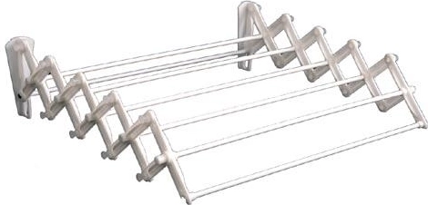 Harmonika-tørrestativ Praktik 60 cm hvid