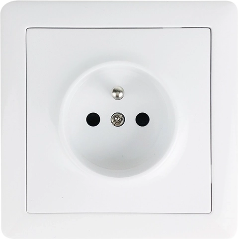 Solight SLIM-stikkontakt, hvid