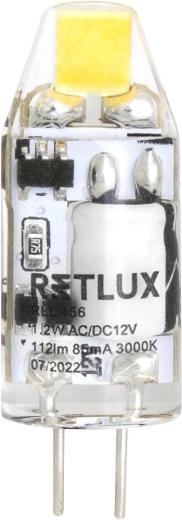 LED-pære Retlux G4 1,2 W 12 V varm hvid