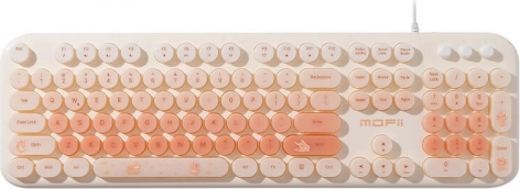 Mofii Love Me kablet tastatur med baggrundsbelysning, beige