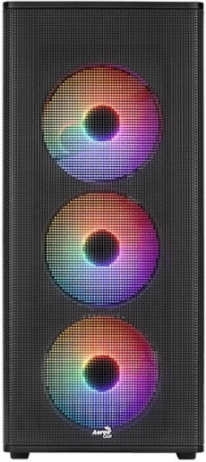 computer kabinet designer mid tower rgb, sort