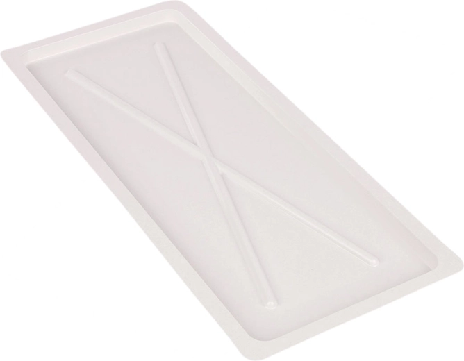 Metpol hvid drypbakke 55 × 24 cm til skabsopvaskestativ 60 cm