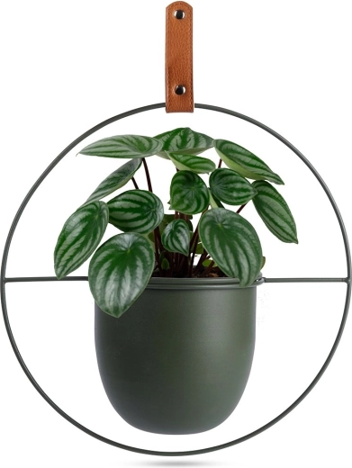 Grøn metal ophængt potteskjuler Home Styling Collection 30 × 30 cm