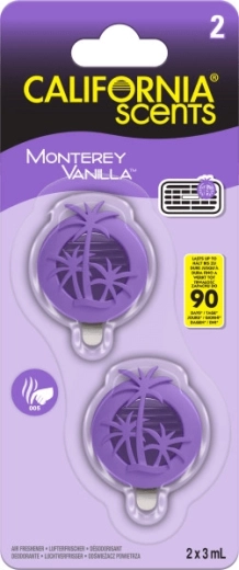 Biluft til bilen til ventilationsgitter CALIFORNIA SCENTS Monterey Vanilla