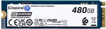 Kingston DC2000B 480 GB NVMe SSD M.2 PCIe 4.0 til servere