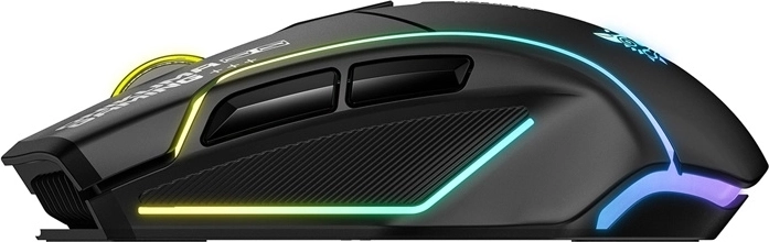 Ergonomisk form og RGB-stil