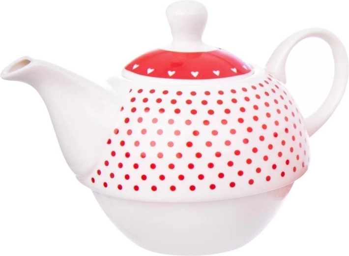 Romantisk design med prikker og hjerter