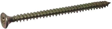 Universalskruer fuldgevind 5 × 40 mm gul zink (500 stk.)